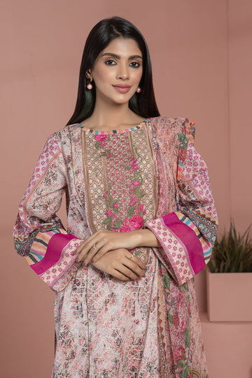 Bonanza Satrangi Pink Lawn Suit Ssk222p13 Eid Pret 2022 Online Shopping